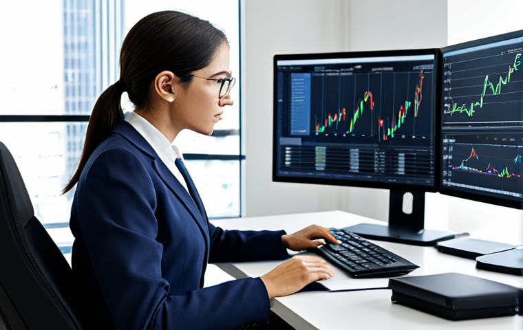 **
"A professional credit analyst, fully clothed in a modest business suit, working diligently at a desk in a modern office, analyzing financial data on a computer screen, safe for work, appropriate content, perfect anatomy, natural proportions, high-quality rendering, professional environment."
**